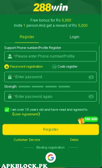288win game register