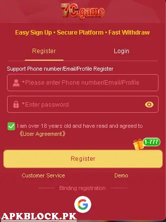 7c Game Register