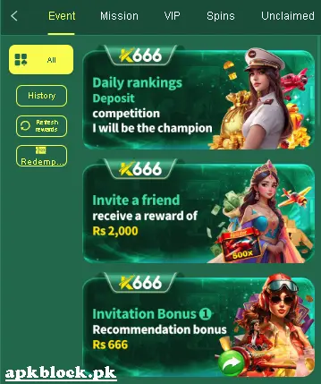 k666 game offeres