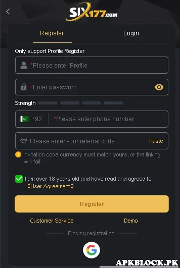 six Game register
